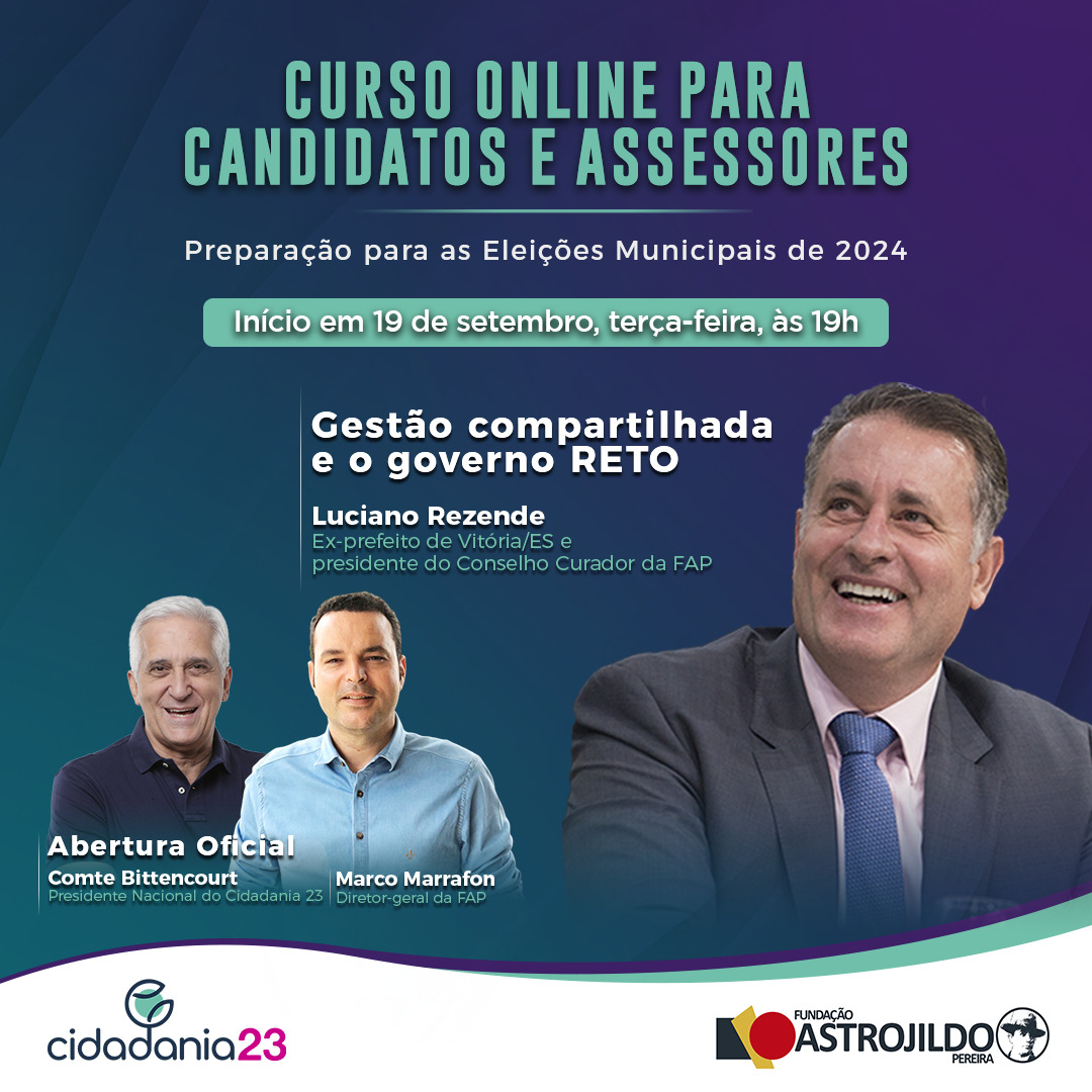 Inscreva-se no curso de formação política para candidatos, candidatas e  suas equipes - Fundação Astrojildo Pereira