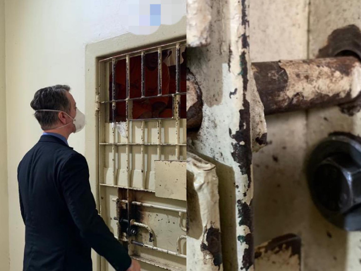 Juiz João Marcos Buch fazendo inspeção em presídio | Foto: divulgação/acervo pessoal
