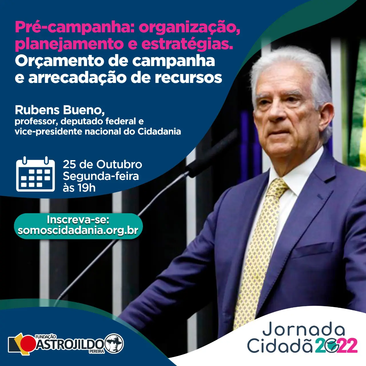 Arte aula Rubens Bueno, na Jornada Cidadã 2022