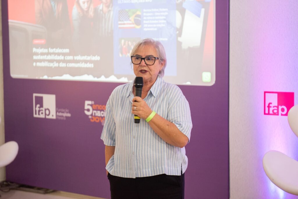 Terezinha Lelis, coordenadora do 5° Encontro Nacional de Jovens Lideranças | Foto: Fillipe de Freitas/FAP