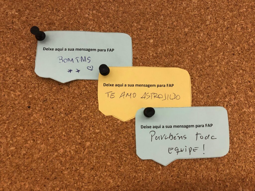Recados enviados à FAP por participantes do 5º Encontro Nacional de Jovens Lideranças | Foto: Comunicação FAP